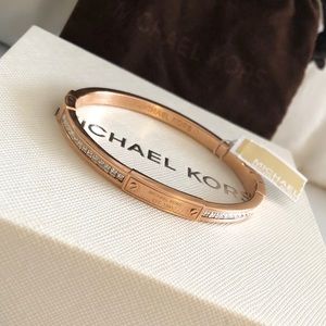 Michael Kors Rose Gold Bangle Bracelet